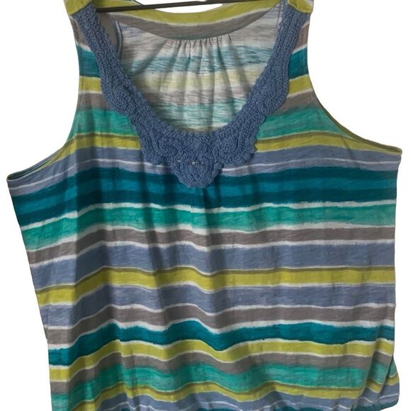 Pre Owned Women’s Lane Bryant Top Banded Bottom Sz 22/24 Casual Comfort Style - Picture 8 of 10